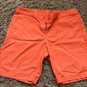 Orange Loft Bermuda Shorts Size 10